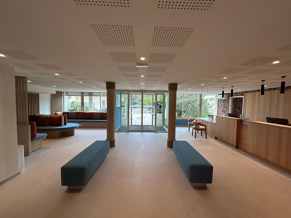 Rénovation du hall de l'hôtel Oustal Del Mar