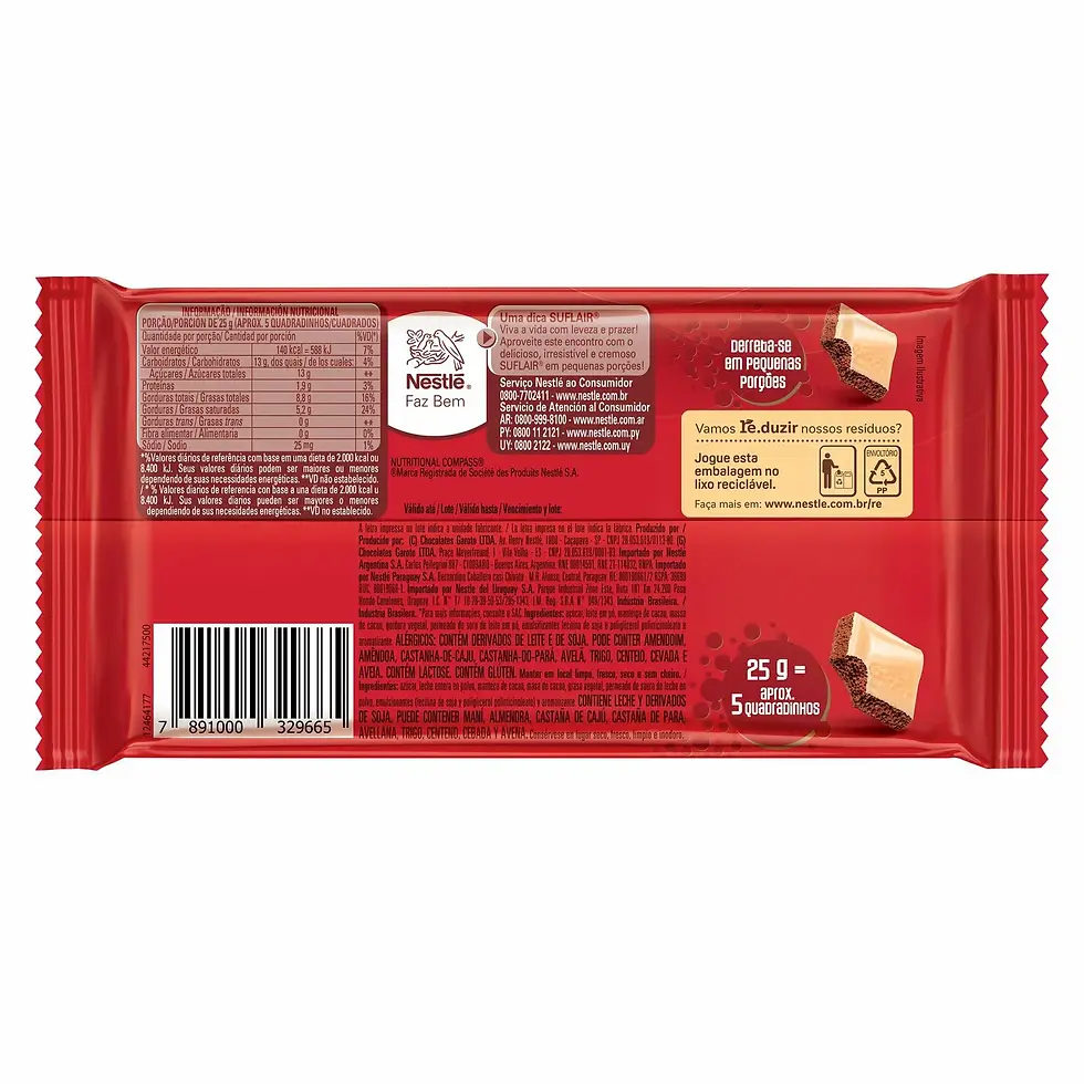 Miniatura: Chocolate Suflair Duo 80g