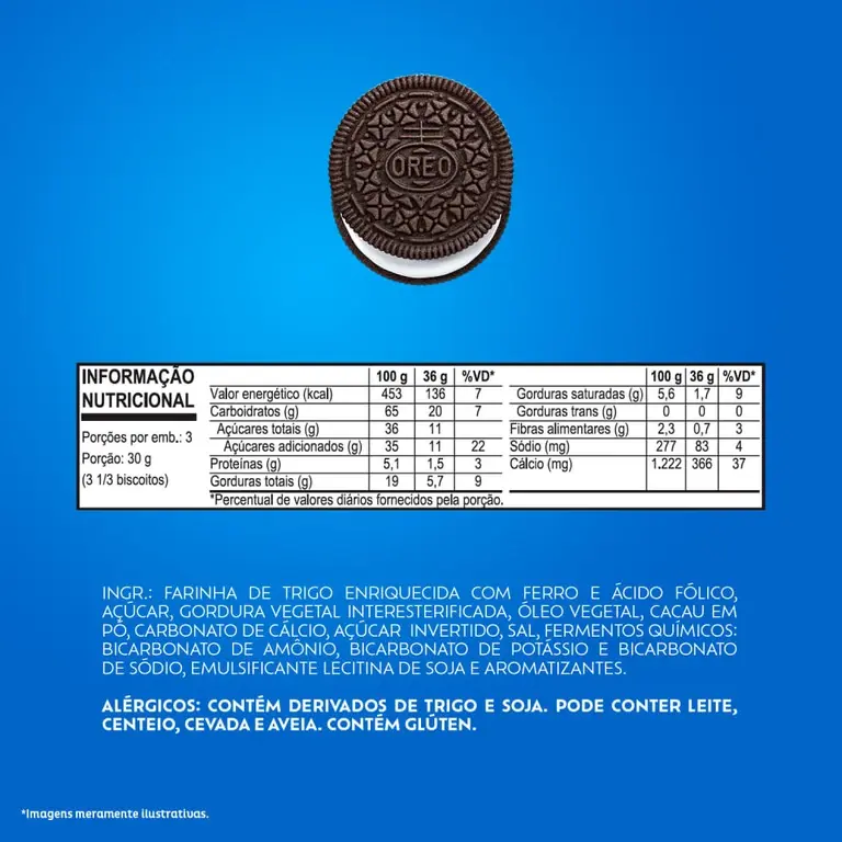 Miniatura: Biscoito Recheado Oreo Original 90g