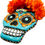 Thumbnail: Day of the Dead Sugar Skull Ornament (Blue)