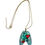Thumbnail: Teal Rib Cage Pendant Necklace