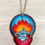 Thumbnail: Sacred Heart with Blue Rose Pendant Necklace