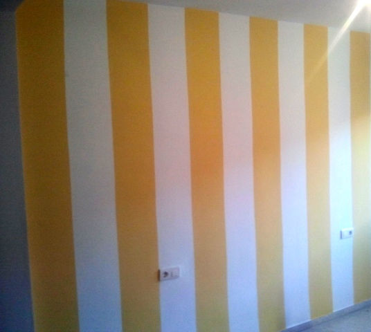 Listas en tonos amarillos. Pintura