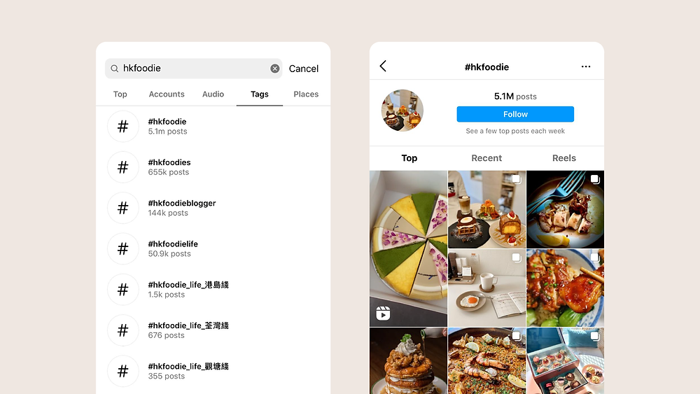 在 Instagram 上查找熱門 Hashtag | So Creative Blog