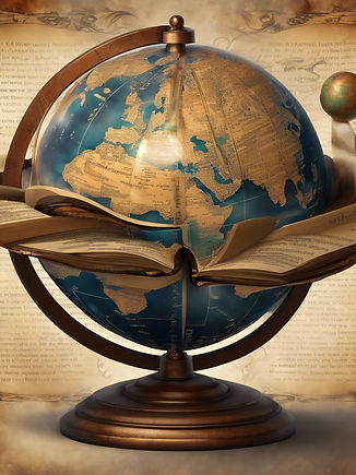 Globe of the earth with scriptures spinning around it.jpg