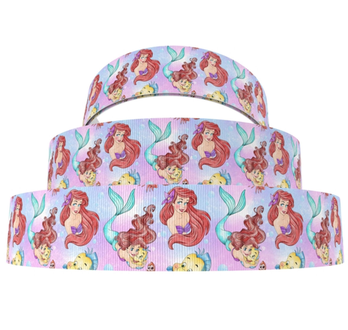 Ariel and Flounder Pink and Aqua Base