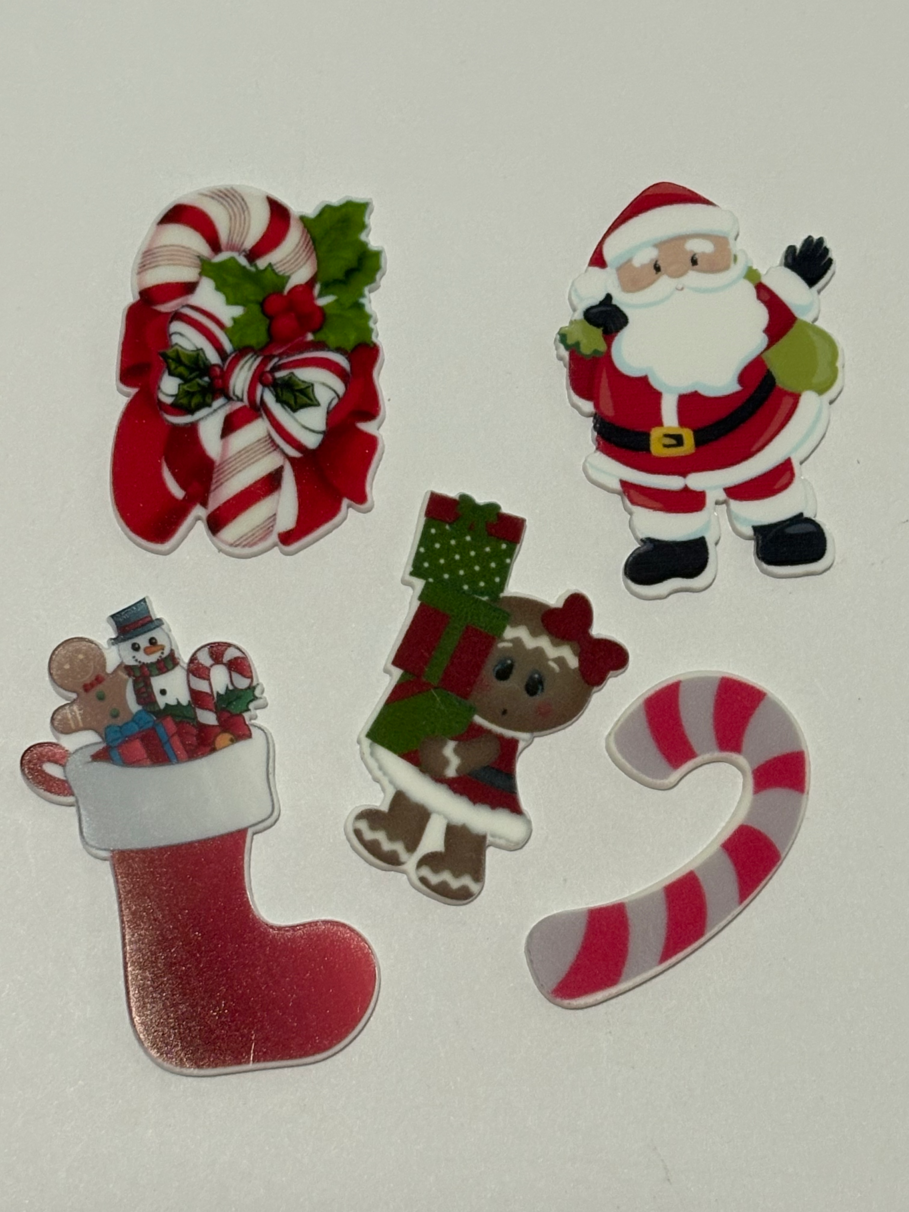 Christmas Candy Canes and Santa