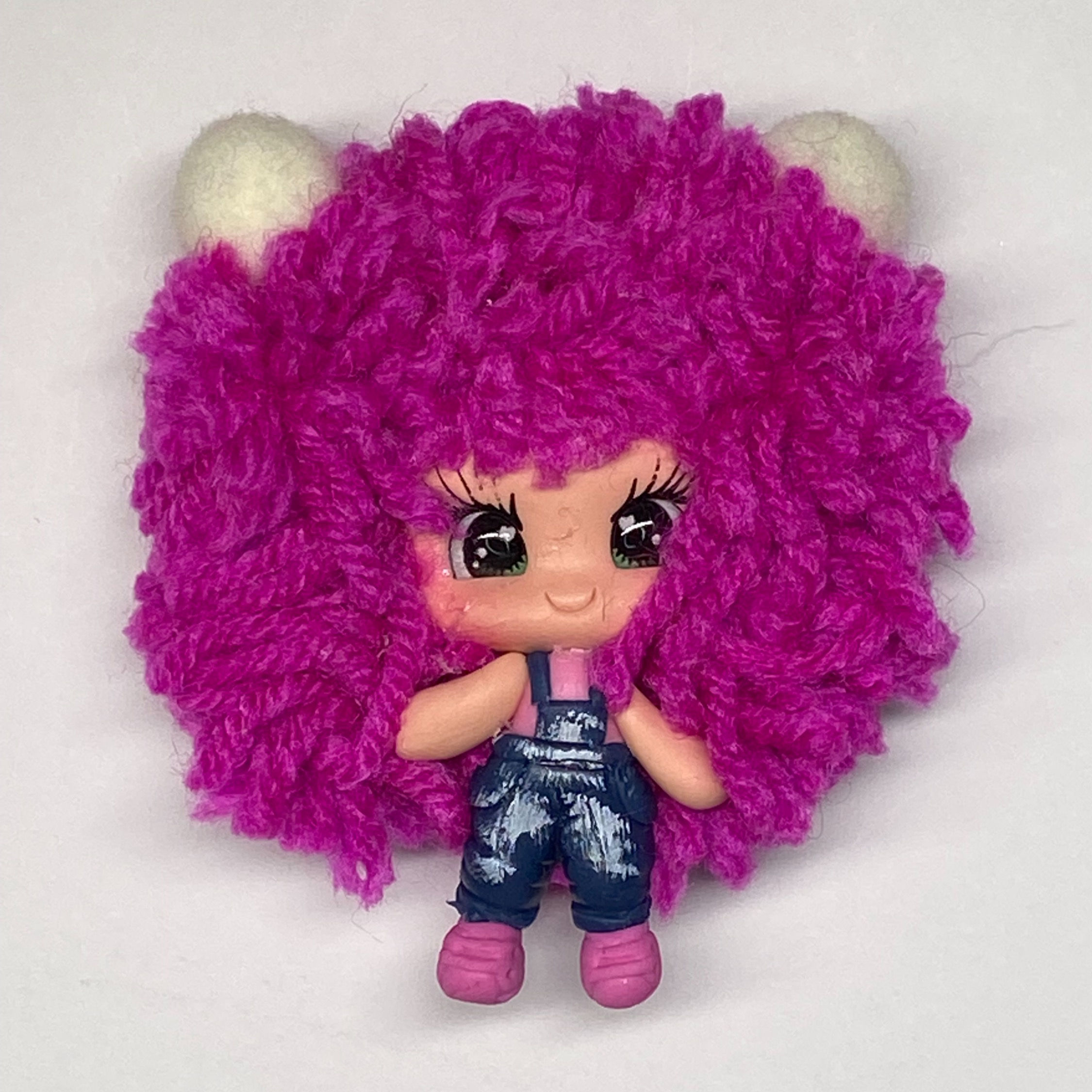 Magenta Afro Girl