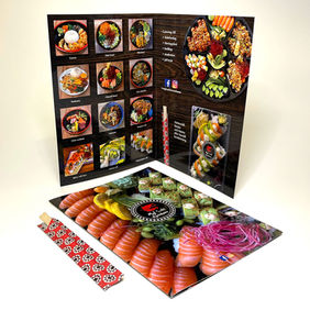Sushi menu cover