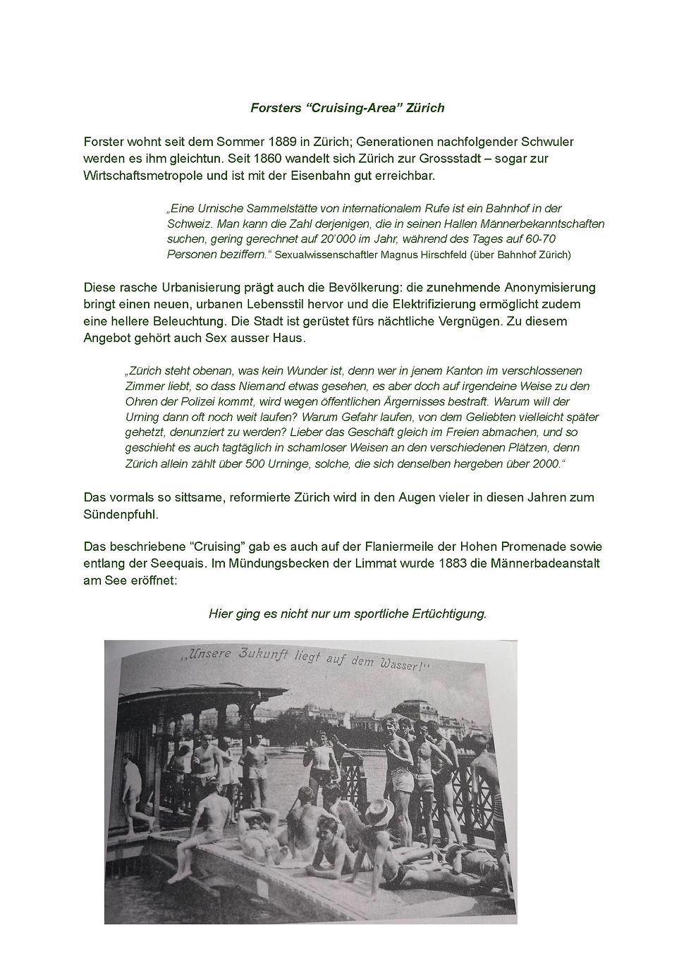 Forsters Cruising-Area ZĂĽrich PDF