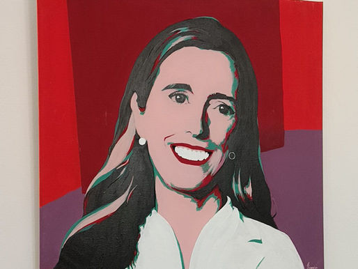 Pop-Art-Porträt "Judith" von Amina Yahudina