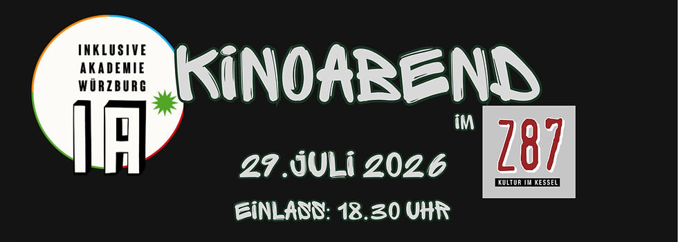 Kinoabend mit der Inklusiven Akademie im Keller Z87 - Ticket reservieren erforderlich