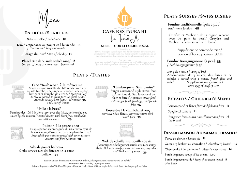 Notre menu est prêt.! :-)