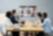 Video Conference Call At Business Meeting. Group Conferencing.jpg