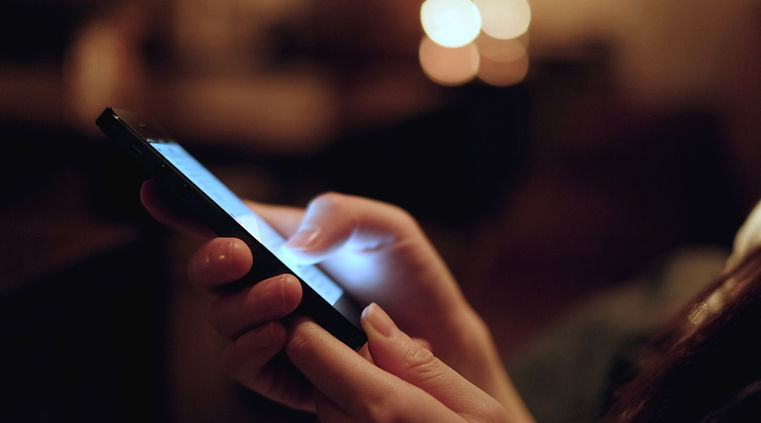 Person on phone