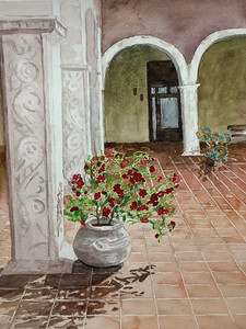 Entry courtyard