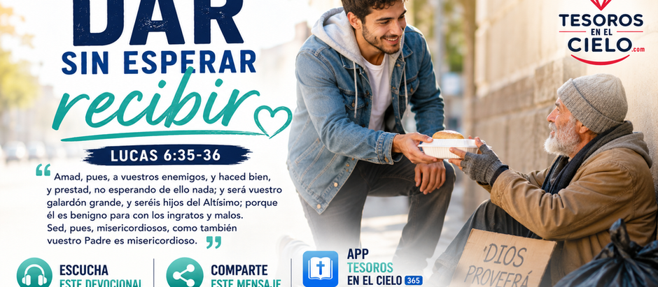 Dar sin esperar recibir
