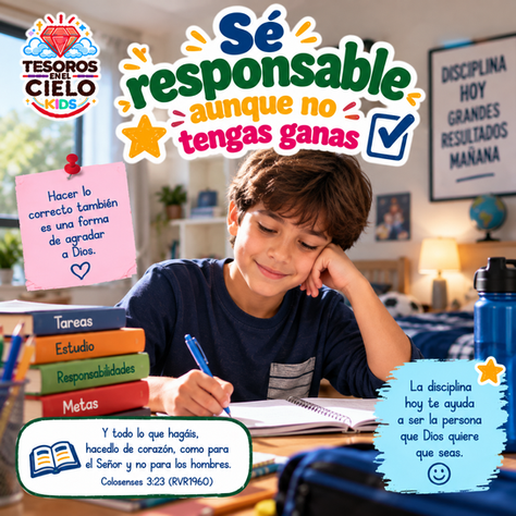 Sé responsable aunque no tengas ganas