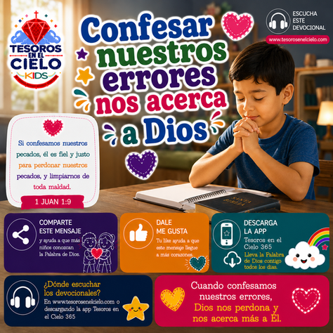 Confesar nuestros errores nos acerca a Dios