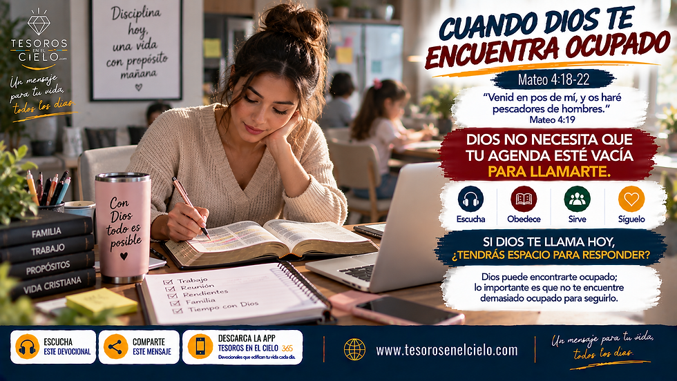 Cuando Dios te encuentra ocupado