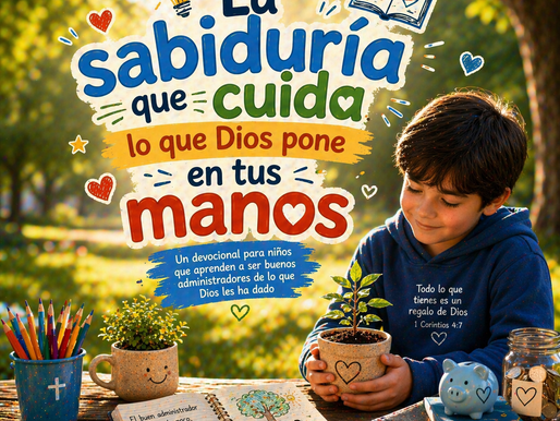 La sabiduría que cuida lo que Dios pone en tus manos