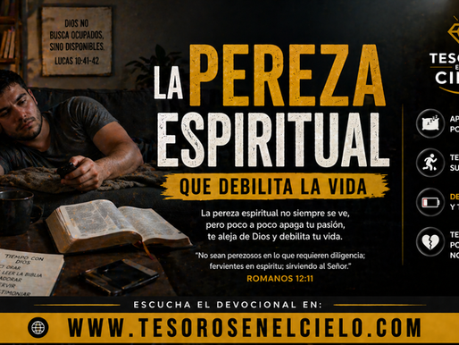La pereza espiritual que debilita la vida