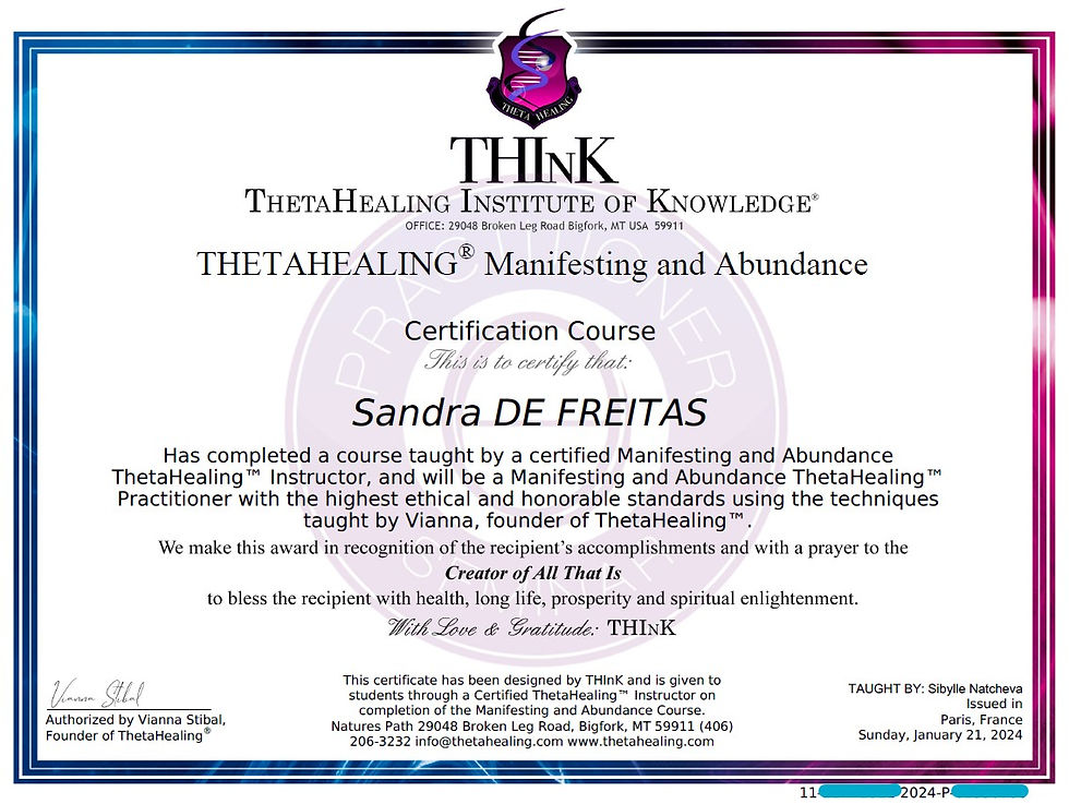 ThêtaHealing - Manifestation et Abondance