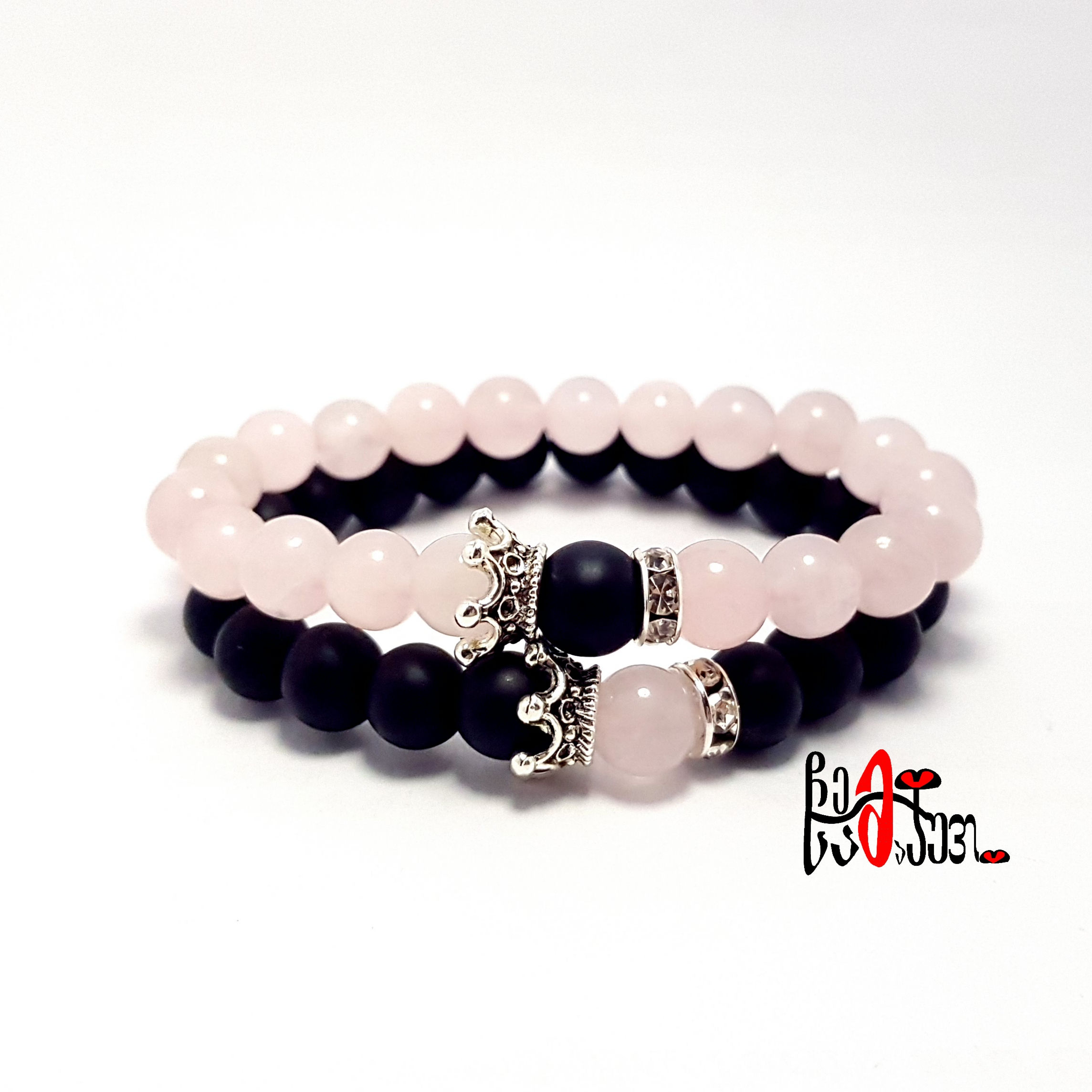 შუნგიტი და ვარდისფერი კვარცი