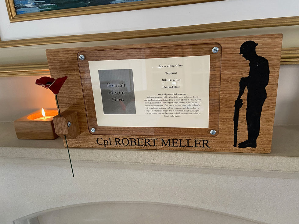 Thumbnail: Military Oak Memorial Plaque