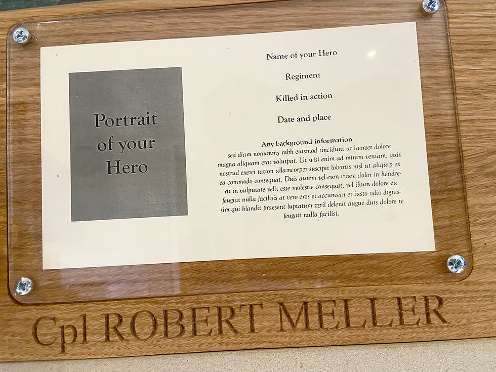 Thumbnail: Military Oak Memorial Plaque