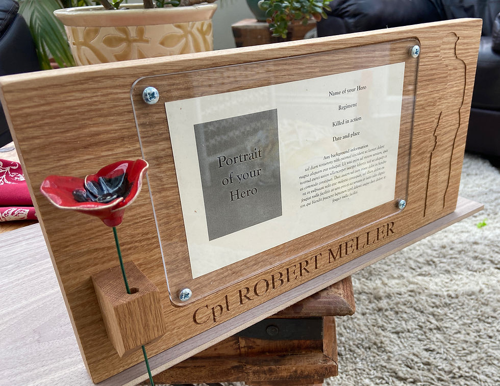 Thumbnail: Military Oak Memorial Plaque