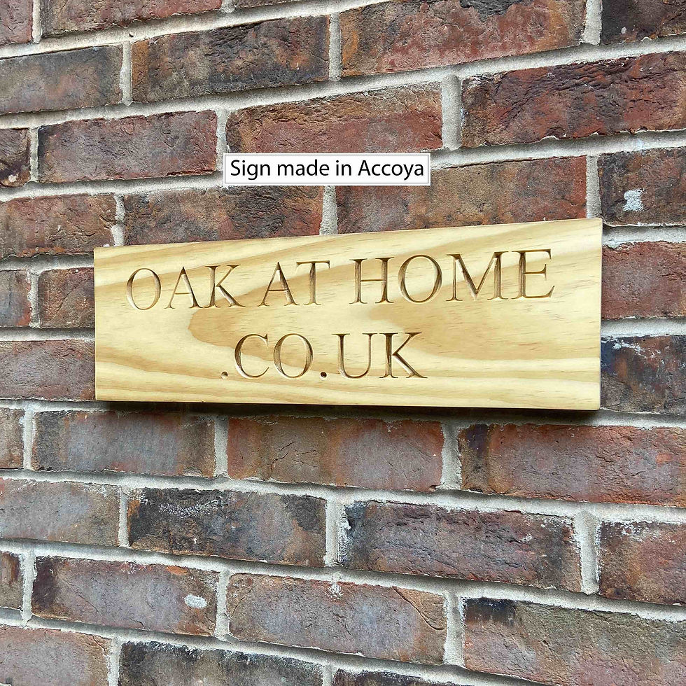 Thumbnail: Accoya signs (Fully customisable)