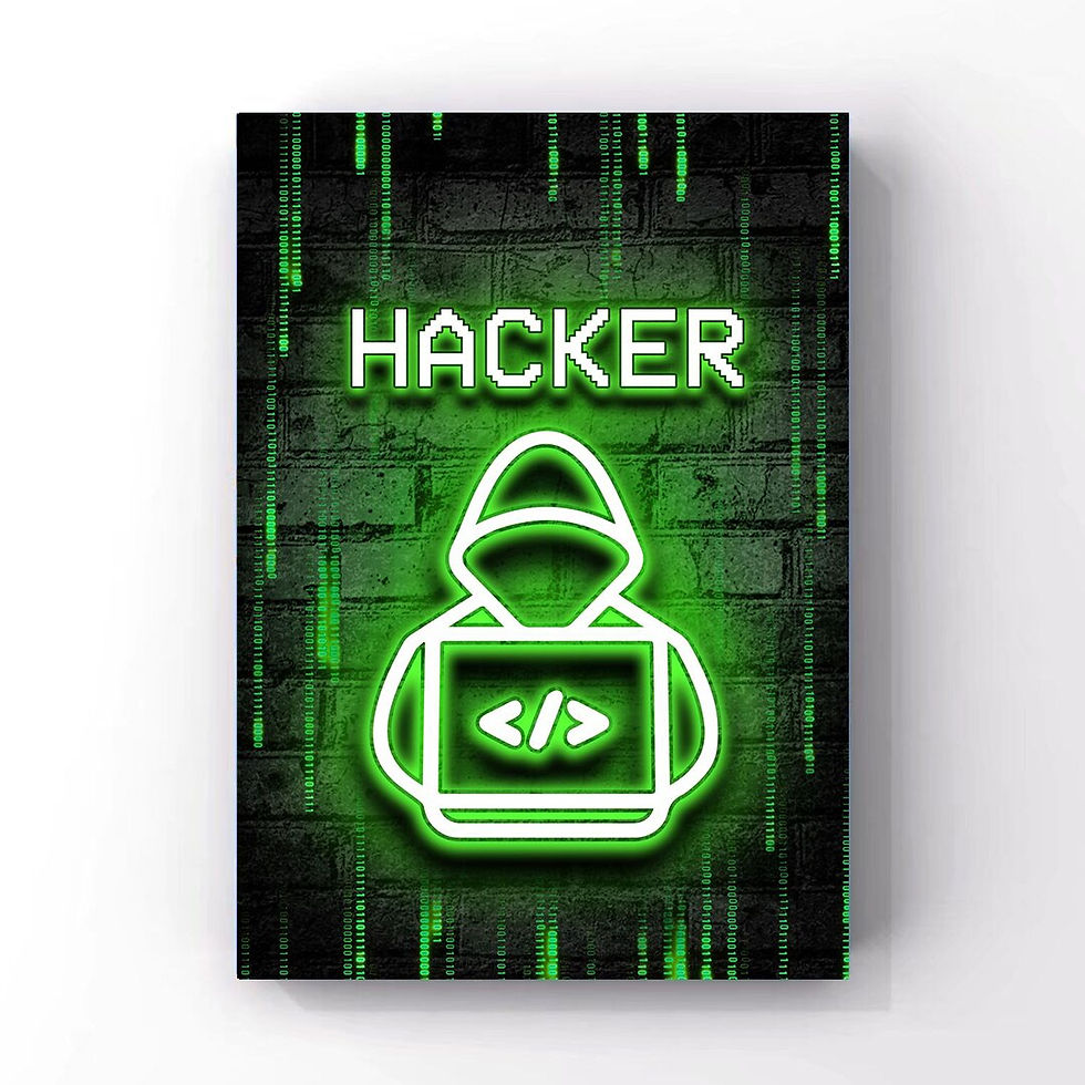 Thumbnail: Neon Art Programmer Gamer Day Night Wall Art Poster