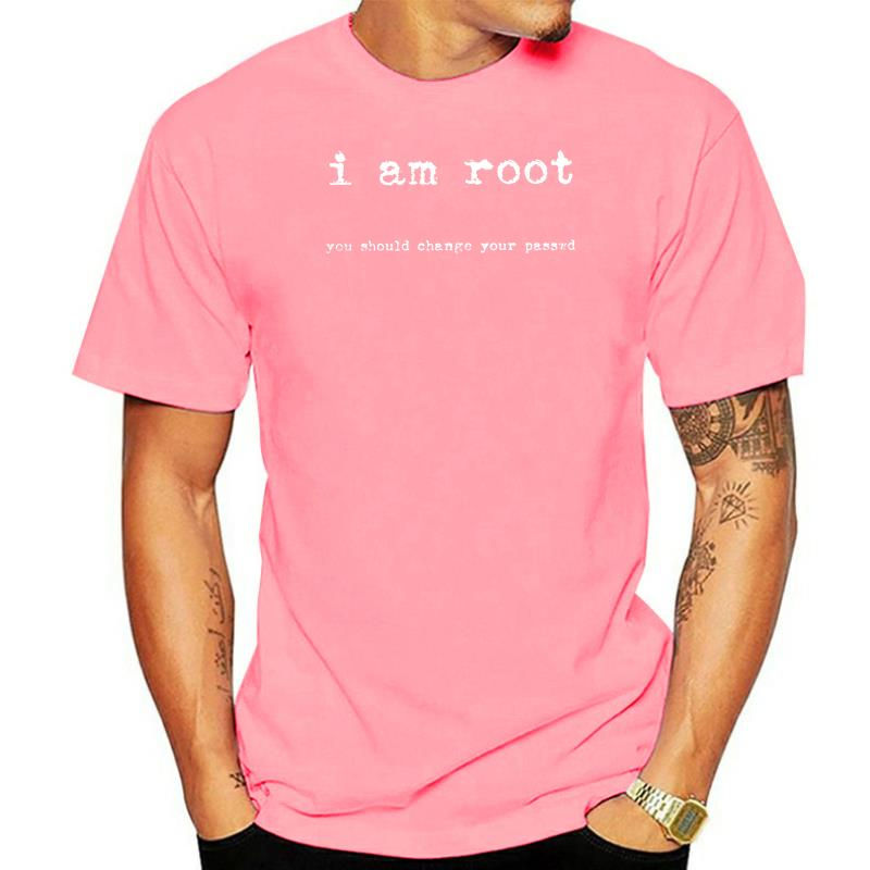 Thumbnail: I Am Root T Shirts Men Cotton Novelty Tshirts