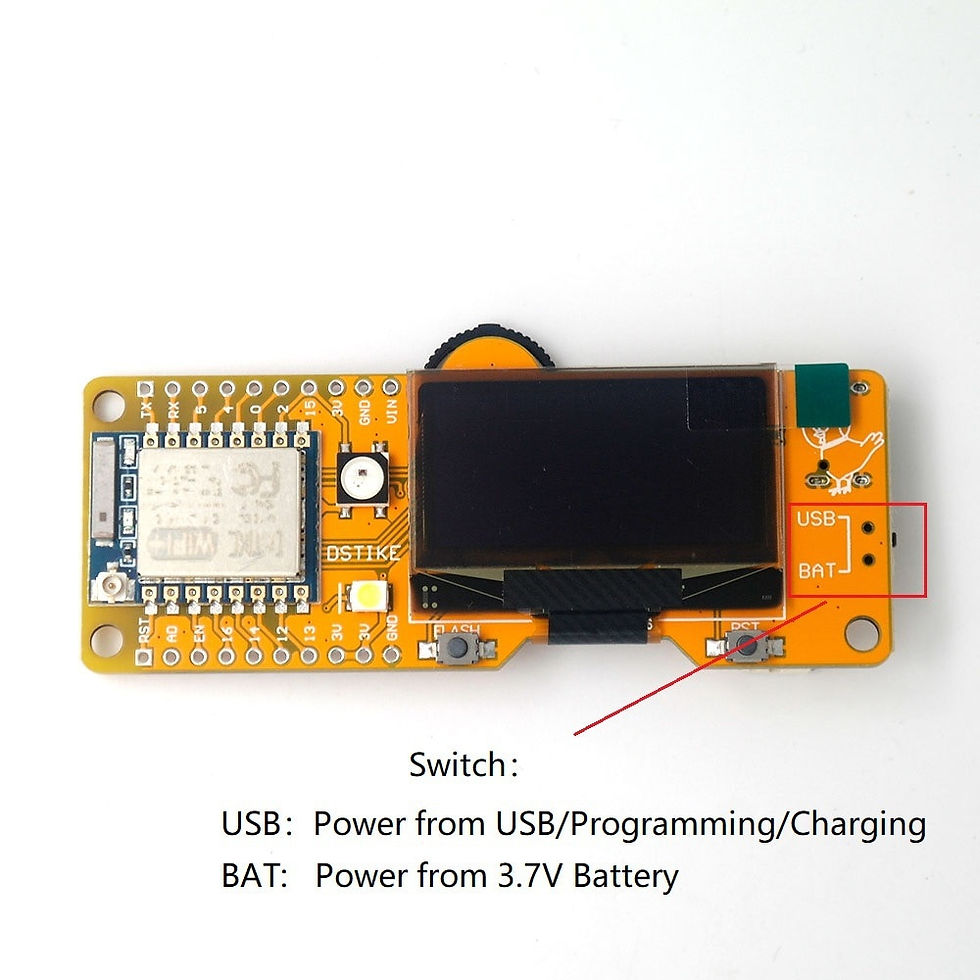 Thumbnail: DSTIKE WiFi Deauther Mini V3 ESP8266 with 1.3" OLED Development Board