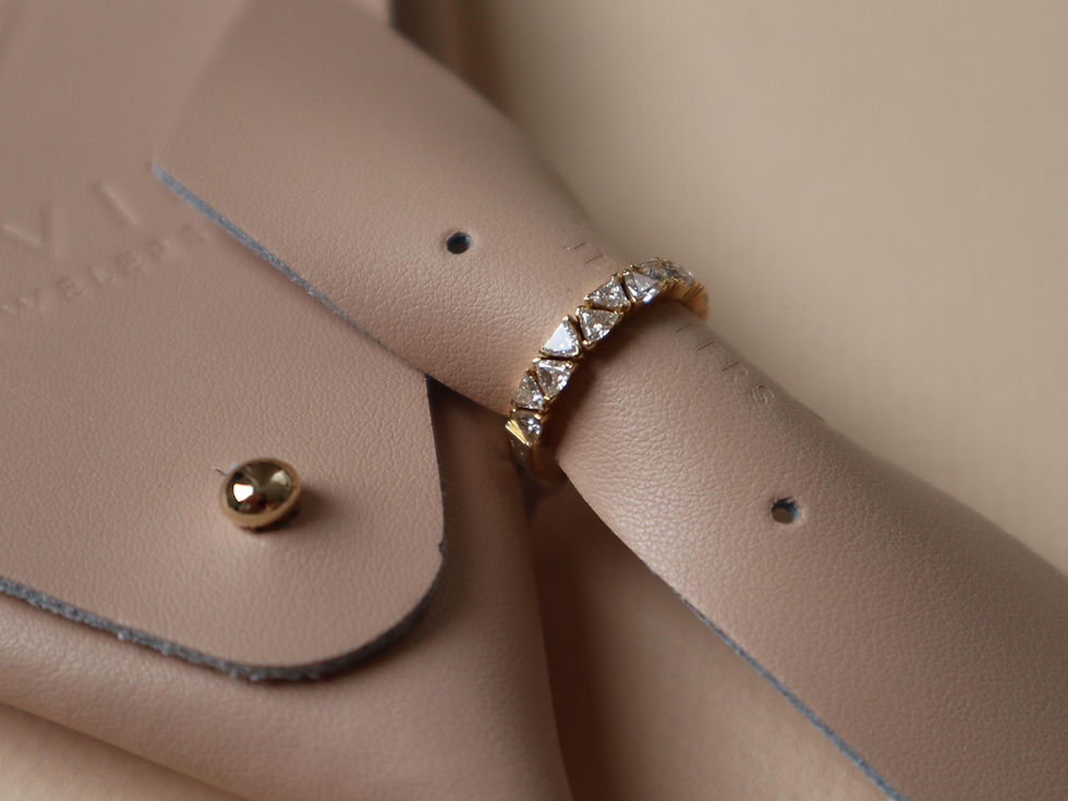 Thumbnail: YG Duo Ring - Trillion Baguette