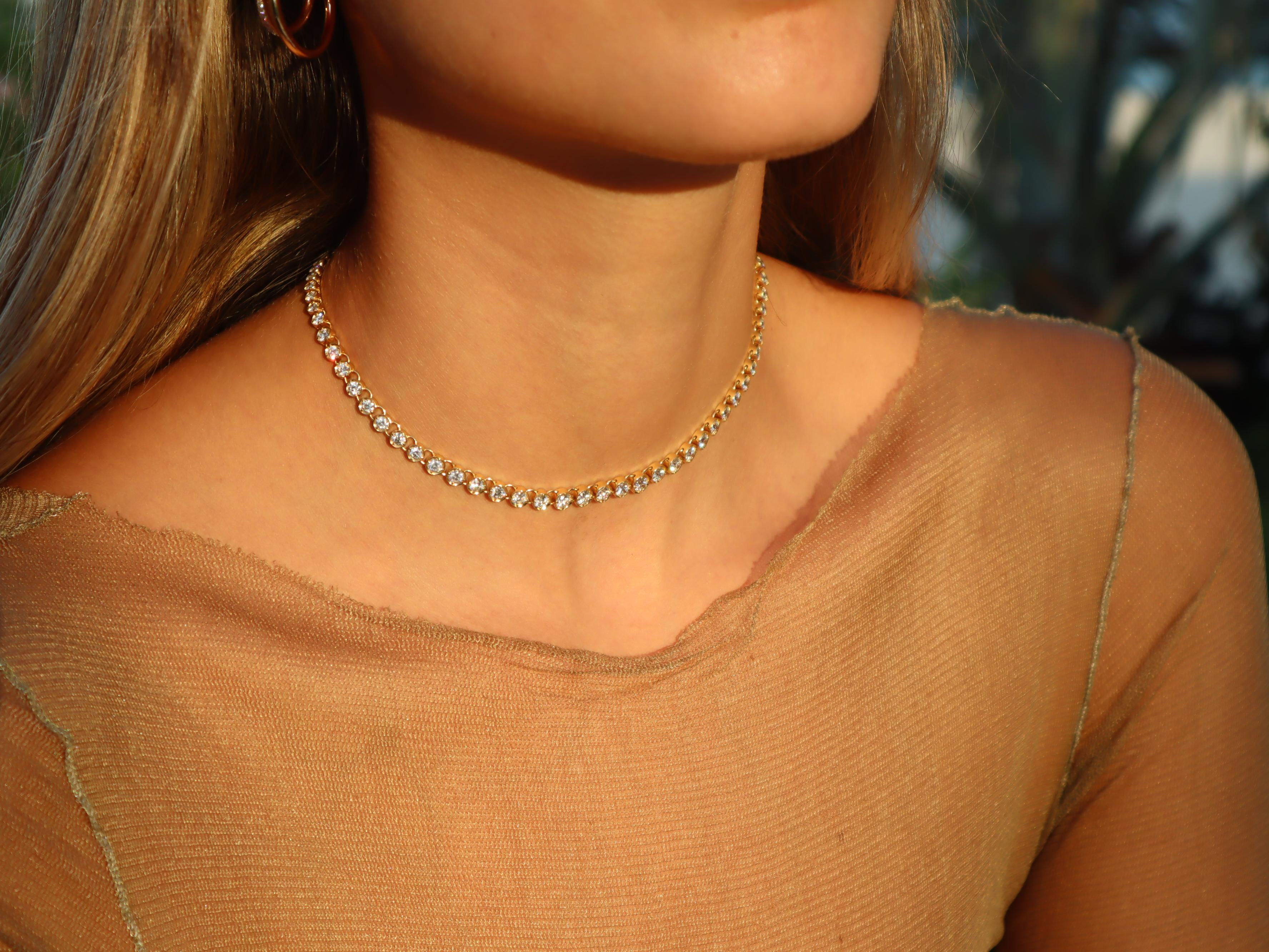 YG Fluid Tennis Necklace