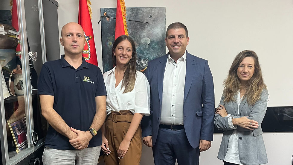 Municipality of Nova Crnja representatives with TeleGroup representatives in the Municipality of Nova Crnja – first phase of the ParkLife project