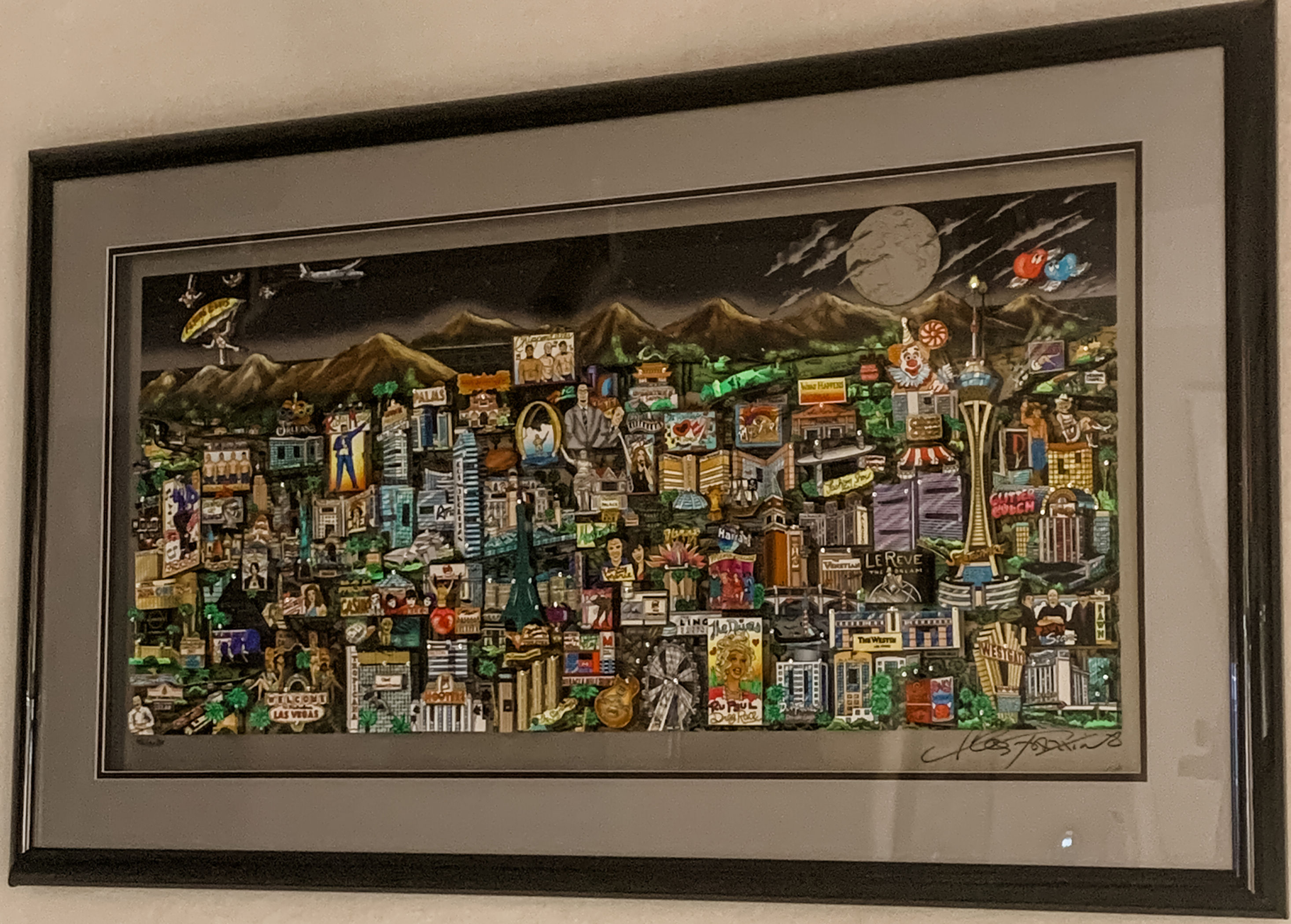 Charles Fazzino- Welcome to Las Vegas