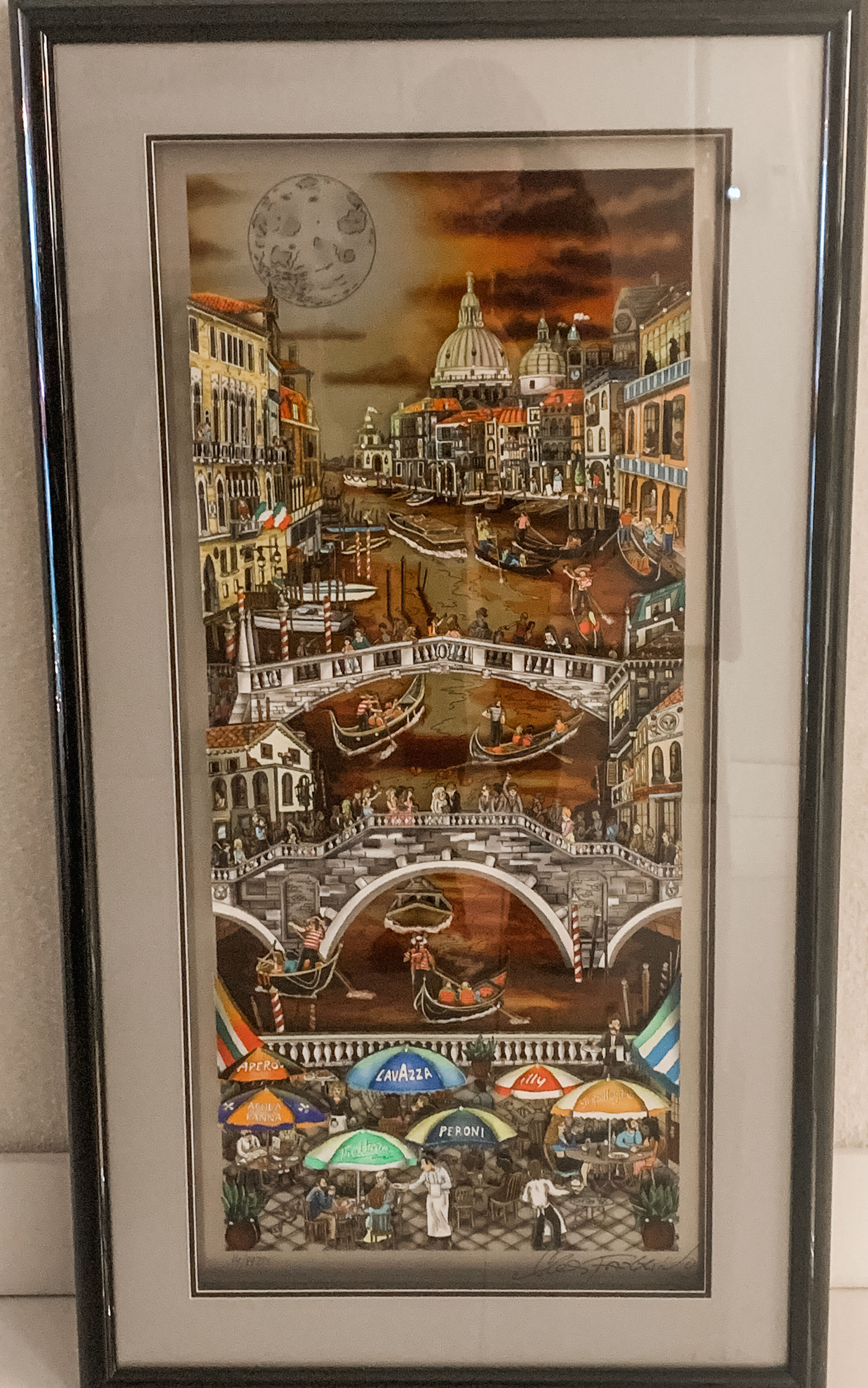 Charles Fazzino- Midnight in Venice Color