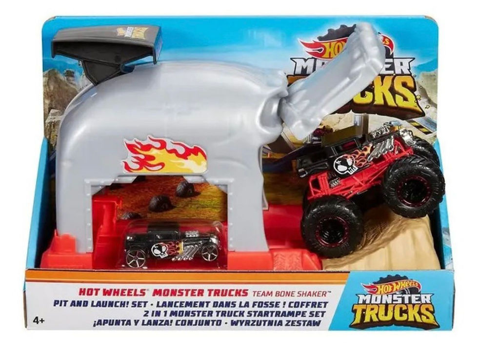 Miniatura: Garagem e Carro Monster Trucks