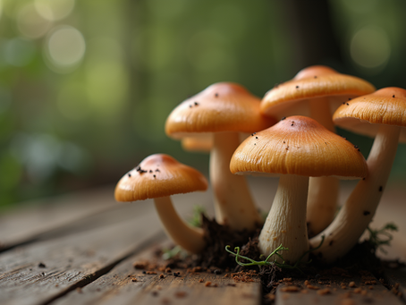 Mushroom cluster