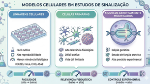 Modelos celulares utilizados para estudar sinalização