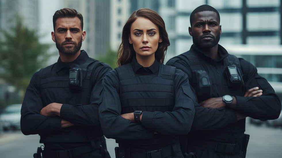 three security guards