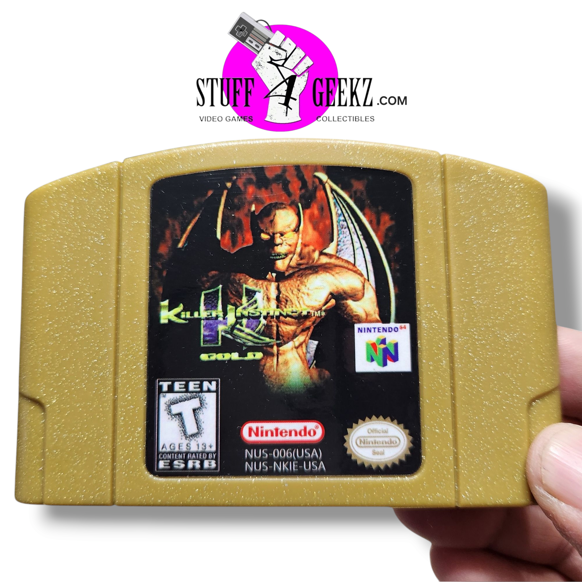 N64 Killer Instinct Gold (Custom Gold Cart)