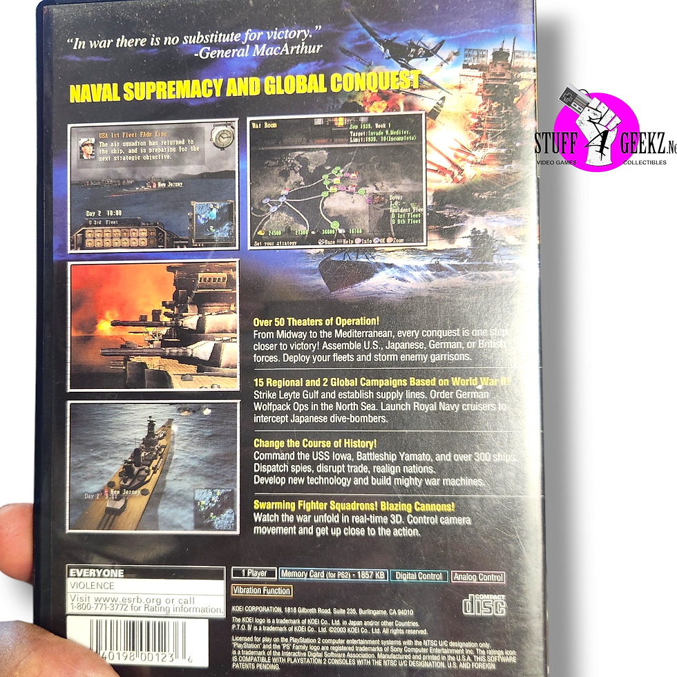 Thumbnail: PS2 PTO Pacific Theater of Operations 4 N/M (Pre-Owned)