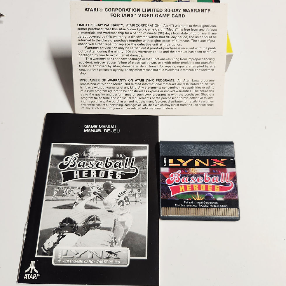 Thumbnail: Atari Lynx Baseball Heroes CIB - In Good Shape