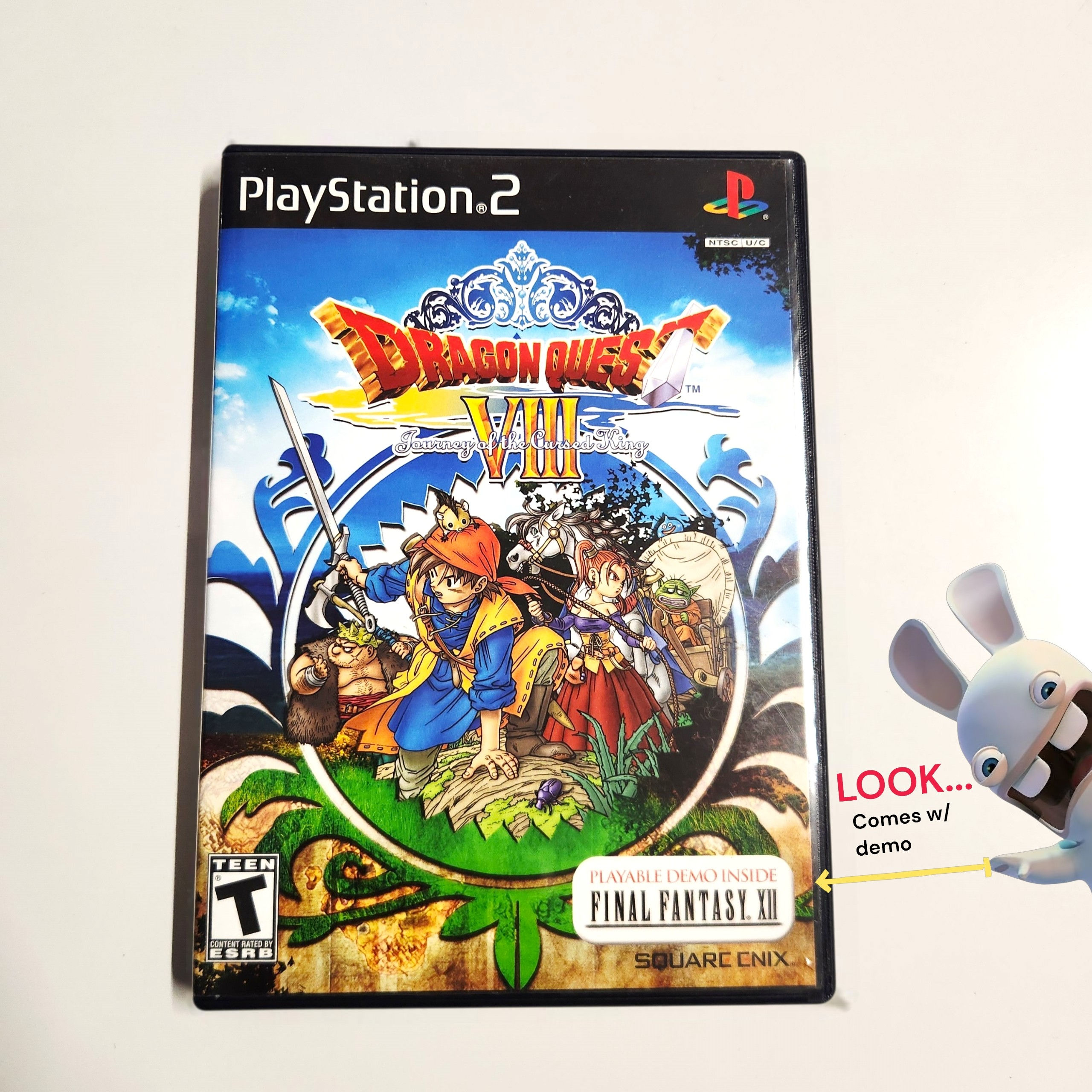 PS2 Dragon Quest VIII 8 CIB W/Final Fantasy Demo - Tested
