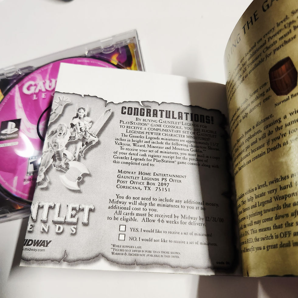 Thumbnail: PS1 Gauntlet Legends (W/Registration Card) CIB - Tested & Working