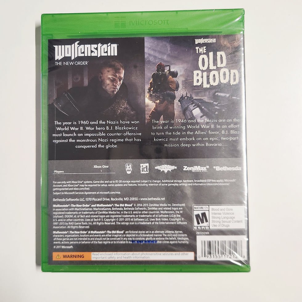 Thumbnail: Xbox One Wolfenstein: The New Order/Wolfenstein: The Old Blood - NEW